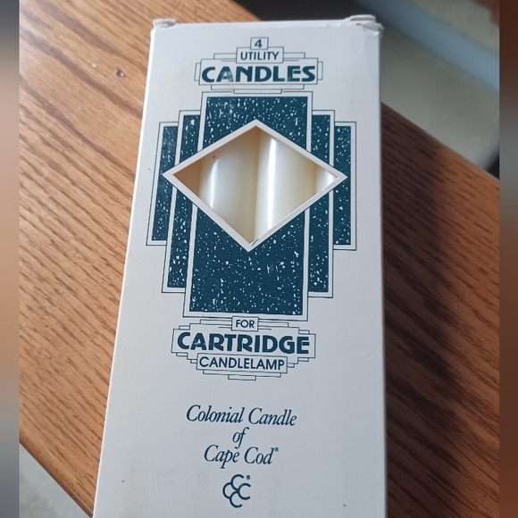 RARE Vintage PartyLite 6" Utility Candles for Cartridge Candle Lamp - Box of 4 - Picture 3 of 3